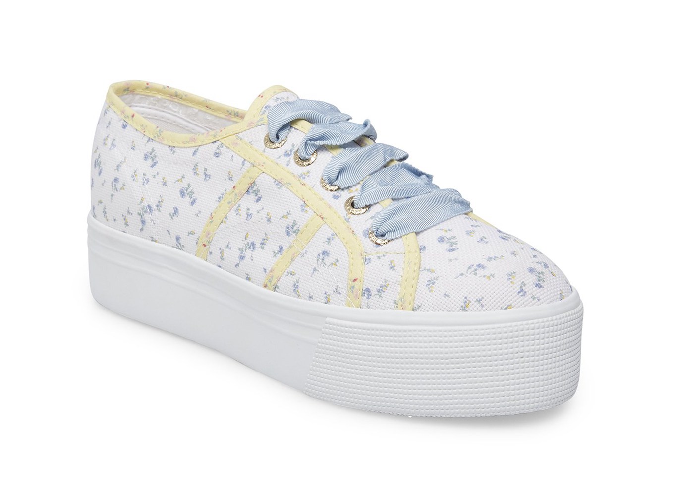 Superga Espadrille Womens - 2790 Fancotbindingsw - White/Blue - LCBXE9056